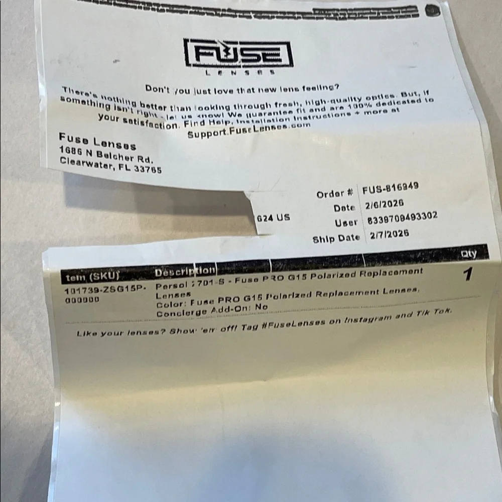 Black Polarized replacement lenses